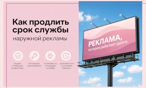 Как продлить срок службы наружной рекламы в  Качканаре