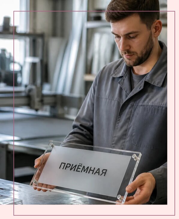 Таблички из оргстекла на заказ в Качканаре от 3999 р. | Аванза-Кчк